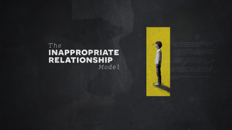 Text on a dark background featuring a solitary figure in a yellow spotlight.